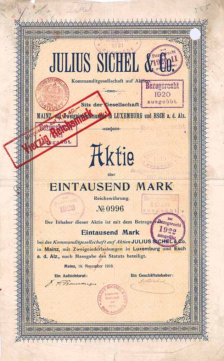 Julius Sichel & Co. KGaA