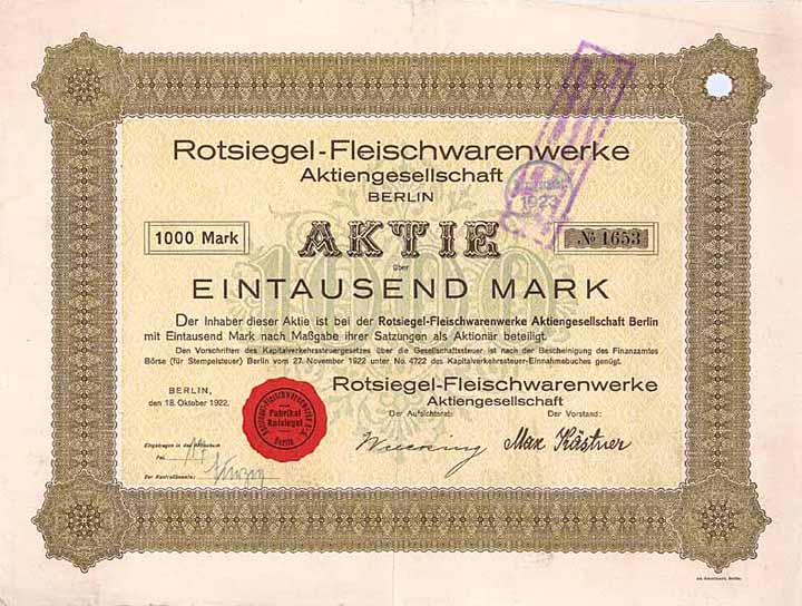 Rotsiegel-Fleischwarenwerke AG