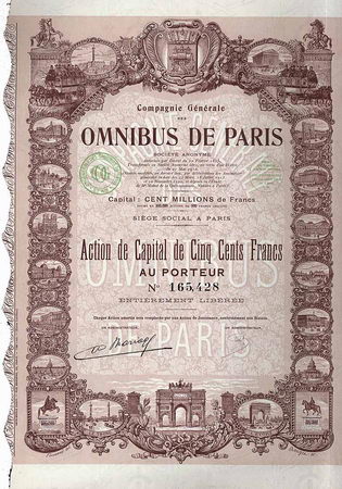 Cie. Gén. des Omnibus de Paris S.A.