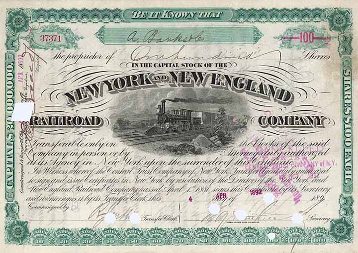 New York & New England Railroad