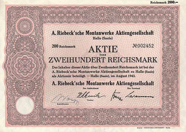 A. Riebeck'sche Montanwerke AG