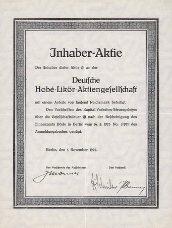 Deutsche Hobé-Likör-AG