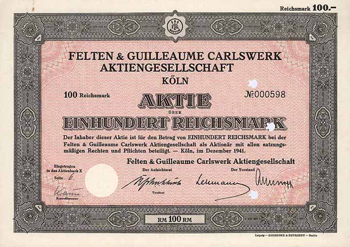 Felten & Guilleaume Carlswerk AG