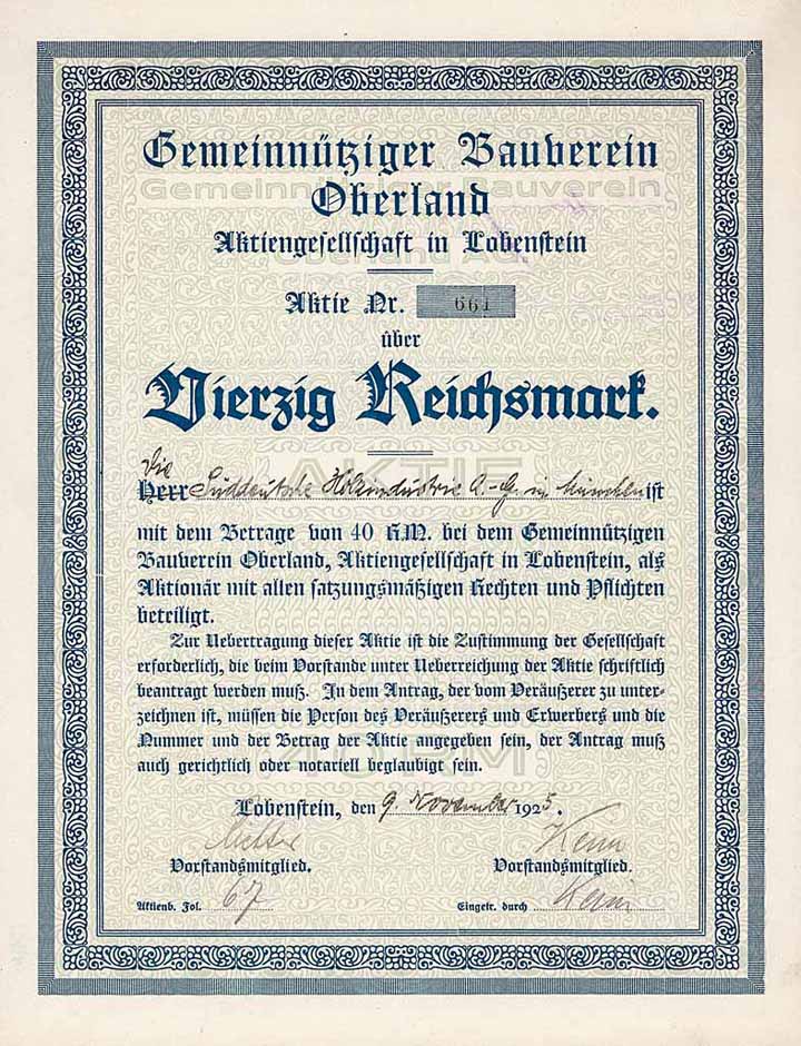 Gemeinnütziger Bauverein Oberland AG