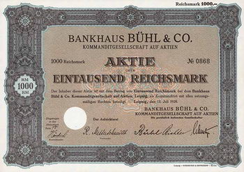 Bankhaus Bühl & Co. KGaA
