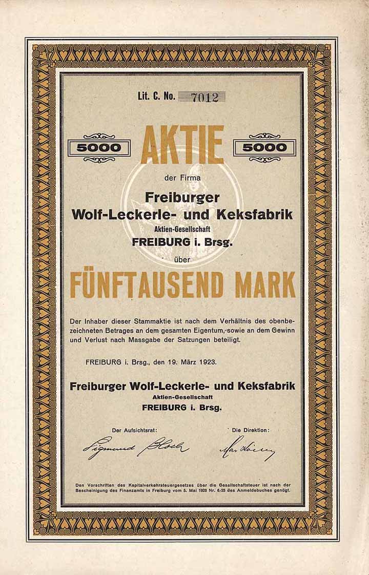 Freiburger Wolf-Leckerle- und Keksfabrik AG