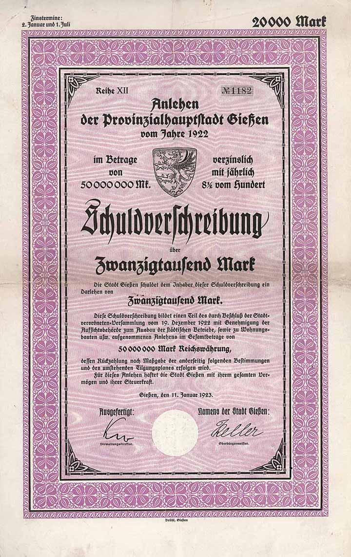 Provinzialhauptstadt Gießen