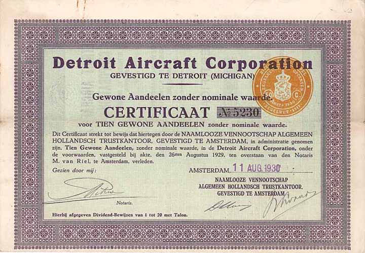 Detroit Aircraft Corp.