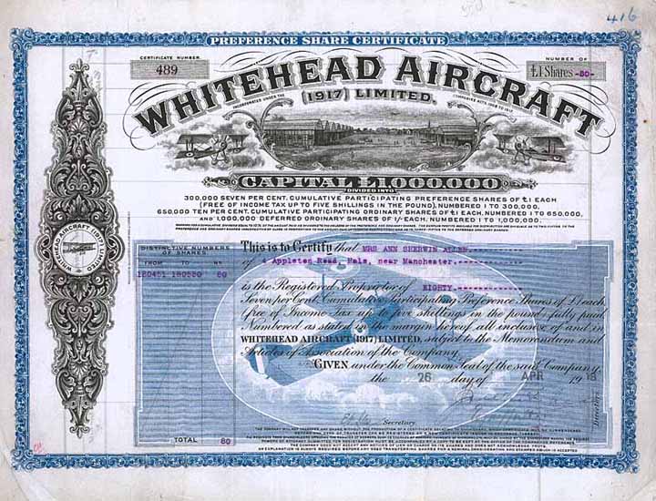 Whitehead Aircraft (1917) Ltd.