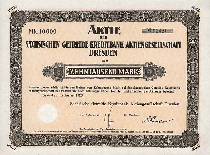 Sächsische Getreide Kreditbank AG