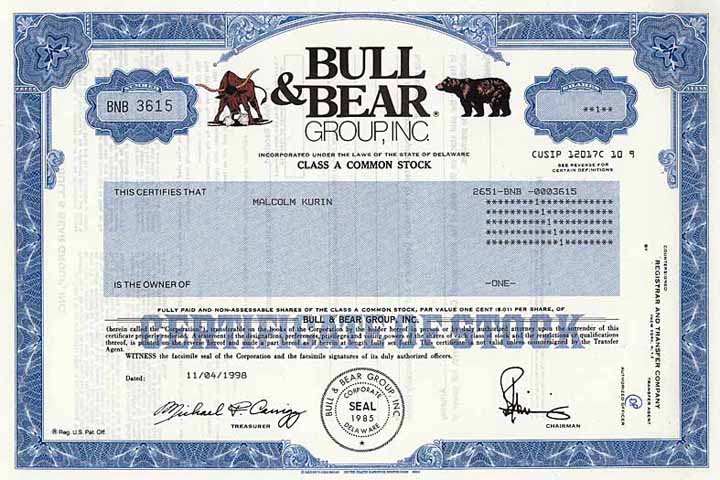 Bull & Bear Group Inc.