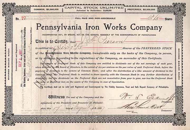 Pennsylvania Iron Works Co.