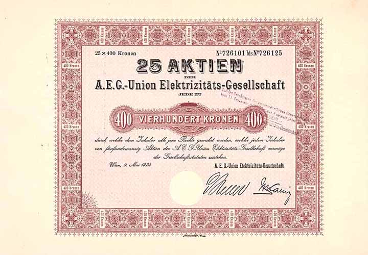 A.E.G.-Union Elektrizitäts-Gesellschaft