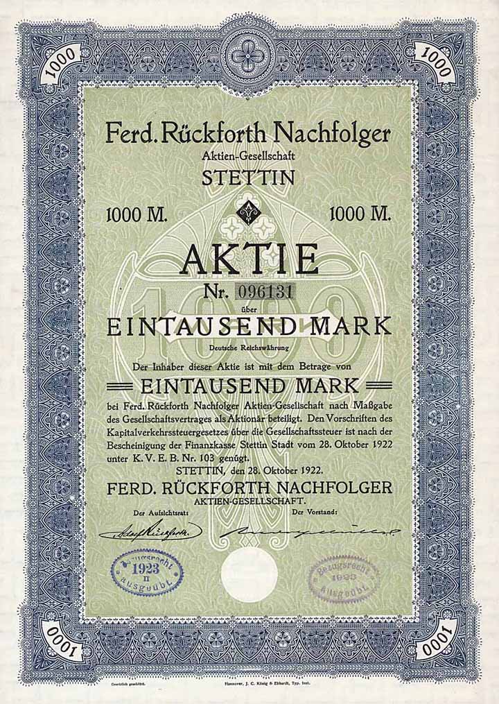 Ferd. Rückforth Nachfolger AG