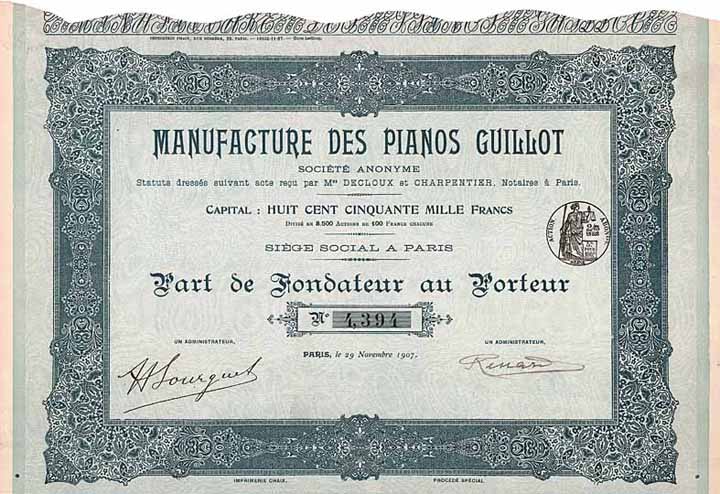 Manufacture des Pianos Guillot S.A.