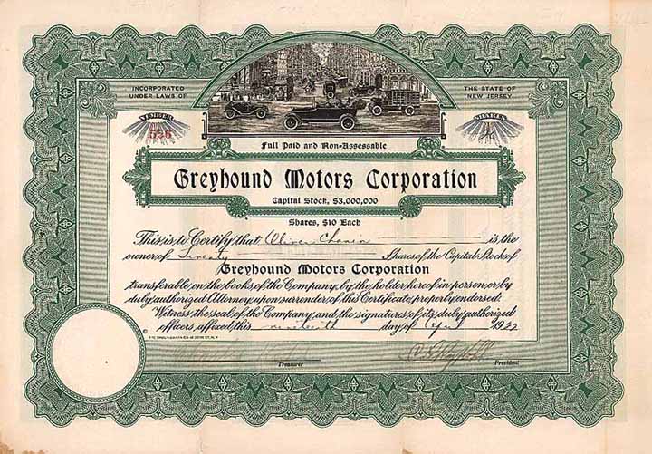 Greyhound Motors Corp.