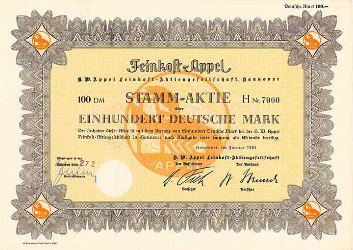 H. W. Appel Feinkost-AG