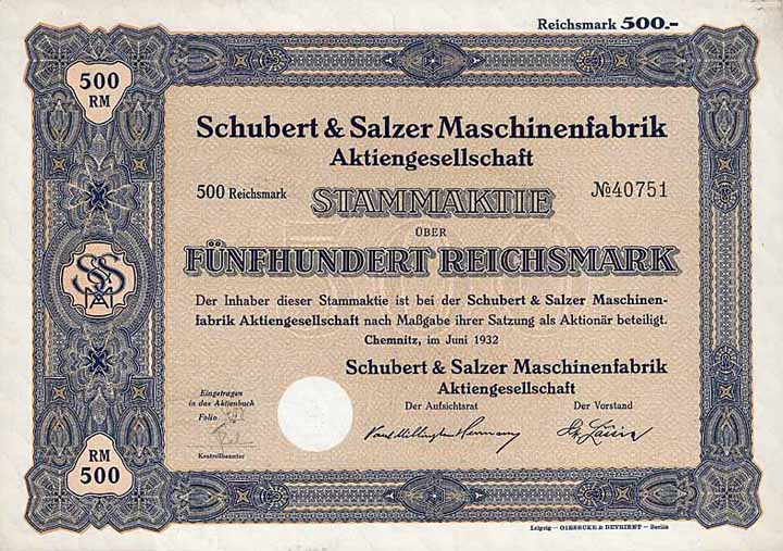 Schubert & Salzer Maschinenfabrik AG