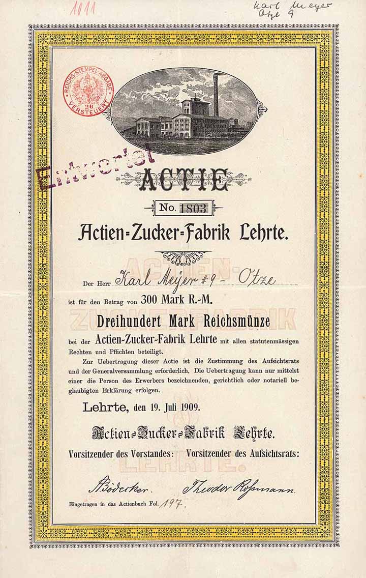 Actien-Zucker-Fabrik Lehrte