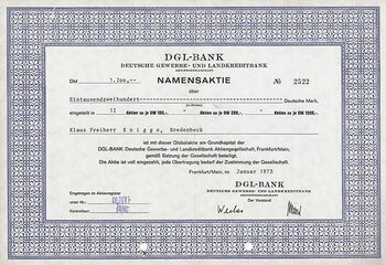 DGL-BANK Deutsche Gewerbe- und Landkreditbank AG