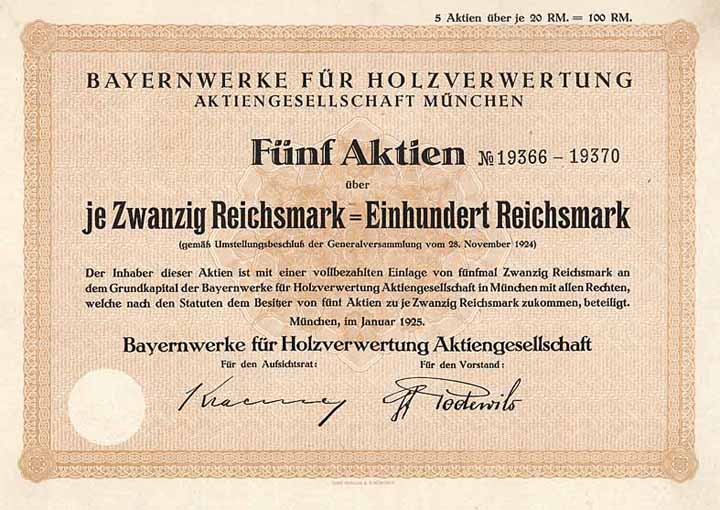 Bayernwerke für Holzverwertung AG