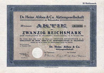 Dr. Heinr. Abbes & Co. AG