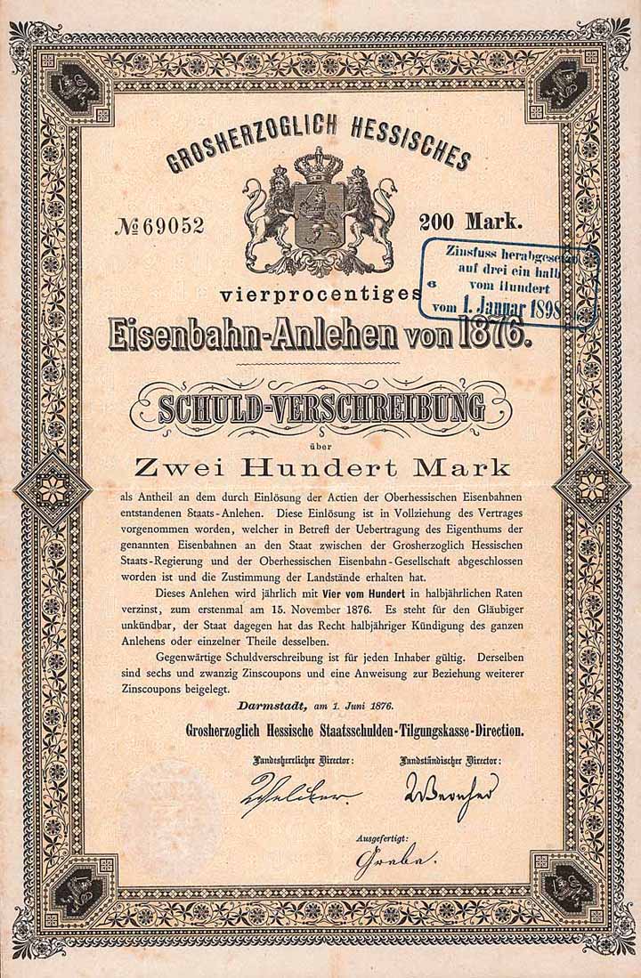 Grossherzogtum Hessen (Oberhessische Eisenbahnen)