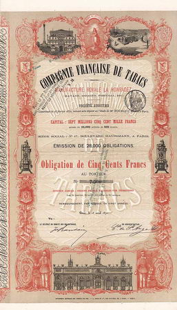 Cie. Francaise de Tabacs Manufacture Royale La Honradez S.A.