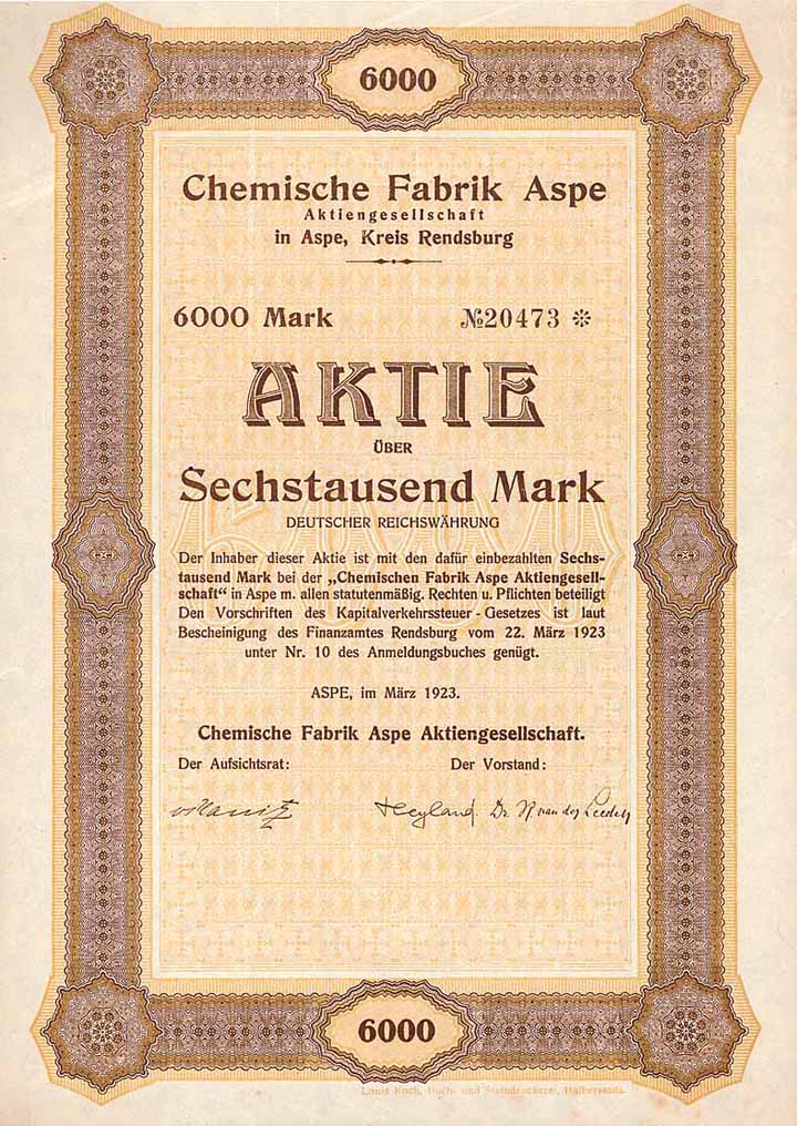 Chemische Fabrik Aspe AG