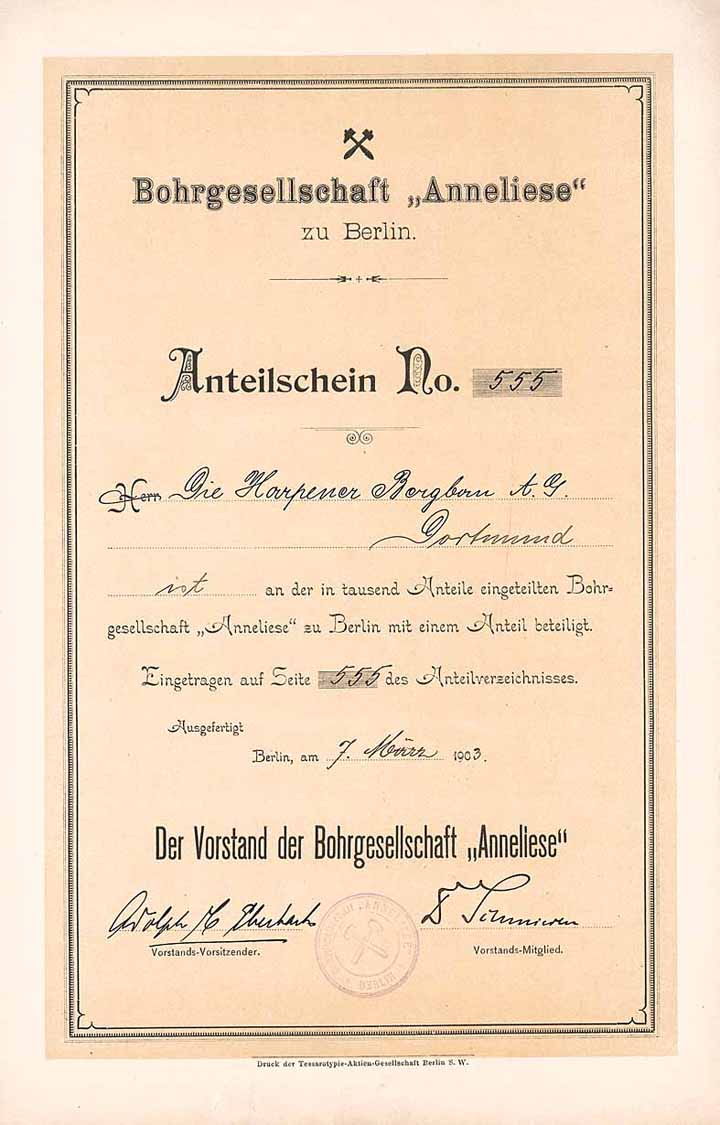 Bohrgesellschaft Anneliese