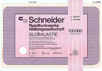 Schneider Rundfunkwerke AG