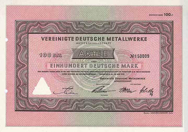 Vereinigte Deutsche Metallwerke AG