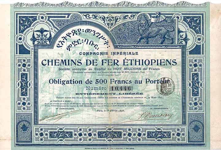 Cie. Impériale des Chemins de Fer Éthiopiens S.A.