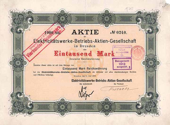 Elektricitätswerke-Betriebs-AG