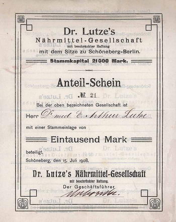 Dr. Lutze’s Nährmittel-Gesellschaft mbH