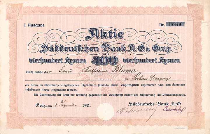 Süddeutsche Bank AG