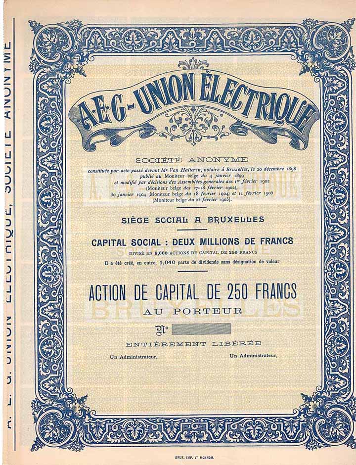 A.E.G.-Union Electrique S.A.