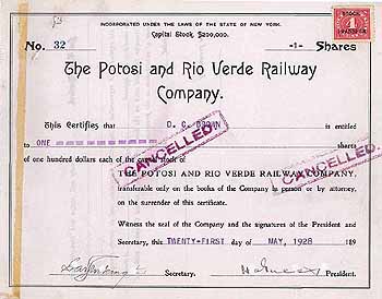 Potosi & Rio Verde Railway Co.