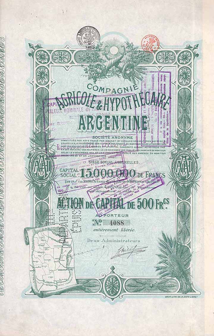 Cie. Agricole & Hypothécaire Argentine S.A.