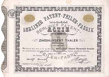 Berliner Patent-Feilen-Fabrik AG
