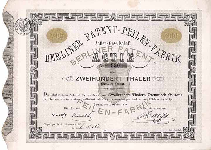 Berliner Patent-Feilen-Fabrik AG