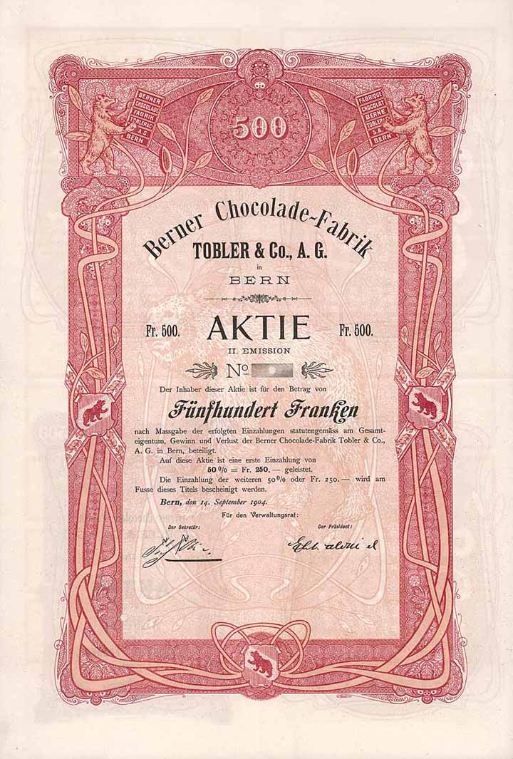 Berner Chocolade-Fabrik Tobler & Co. AG