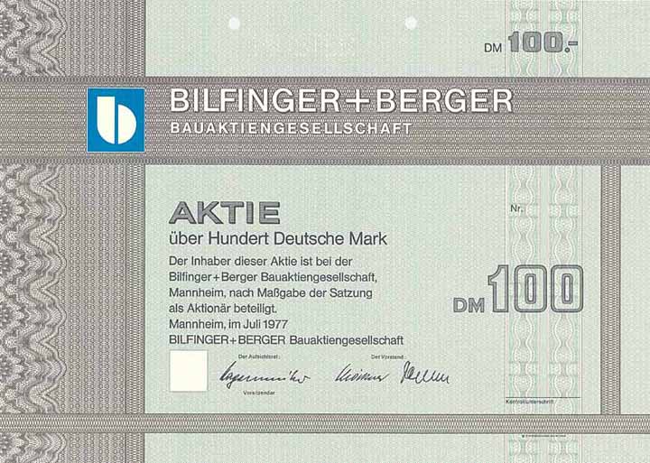 Bilfinger + Berger Bauaktiengesellschaft