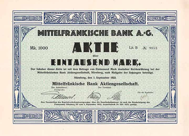 Mittelfränkische Bank AG