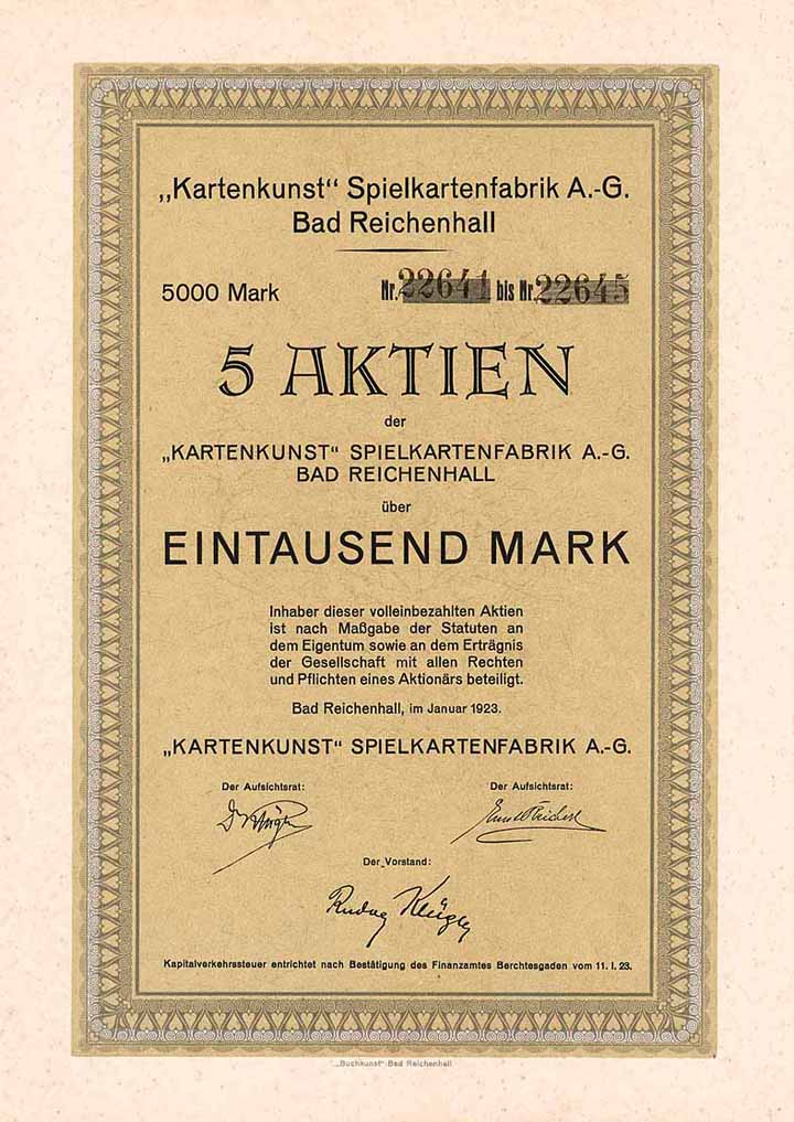 Kartenkunst Spielkartenfabrik AG