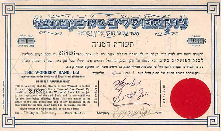 Workers Bank Ltd. (Bank HaPoalim)