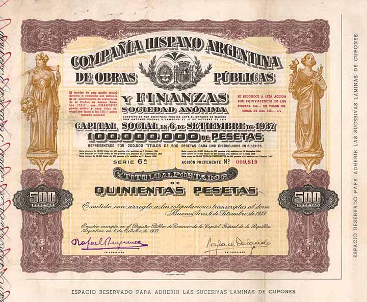 Cia. Hispano Argentina de Obras Públicas y Finanzas S.A.