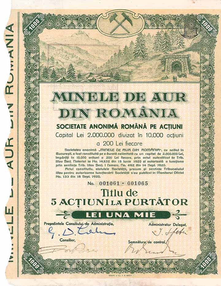 Minele de Aur din Romania S.A.