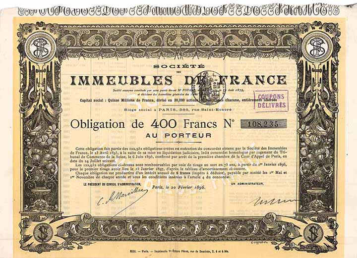 Soc. des Immeubles de France S.A.