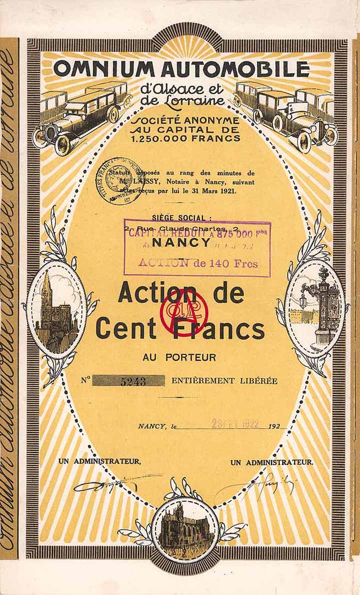 Omnium Automobile d’Alsace et de Lorraine S.A.